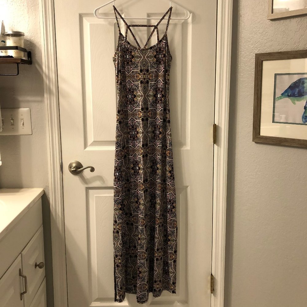 Xhilaration Multicolor Boho Maxi Dress Size XS